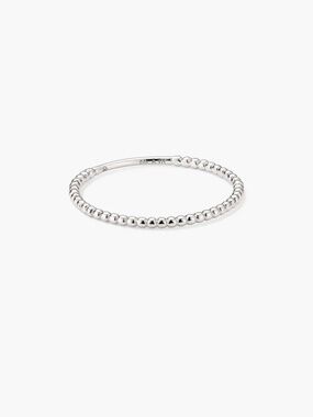 Mejuri beaded ring, size 4, 14k white gold